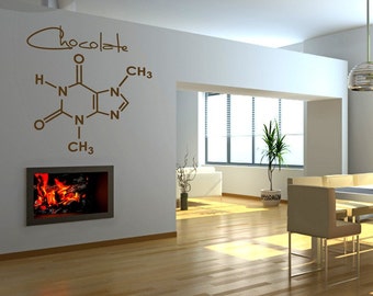 Molecular Sweetness- 1 Large Vinyl Graphic Wall Decal (Honey, Cream, Peppermint, Chocolate, Vanilla, OR Cinnamon)