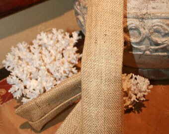 SALE - SLIP-ON Burlap Cord Cover - Natural - Off-White Burlap - (3ft) (6ft) (9 ft) LoLo's Dreams - Lamp Sleeve Wrap