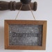 vintage welcome sign, french bienvenue wall hanging