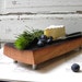 cutting board footed French oak, eco friendly gift, reclaimed wine barrel. serving entertaining