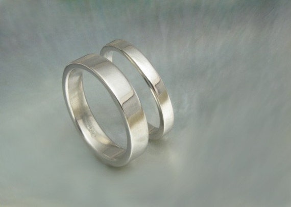 simple platinum wedding rings