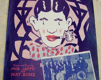 Sheet Music Collegiate Words and Music by Moe Jaffe and Nat Bonx Vintage