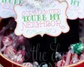 Christmas PRINTABLE Party 'Soda Delighted You're My Neighbor' Gift Tags (INSTANT DOWNLOAD) by Love The Day Il_170x135