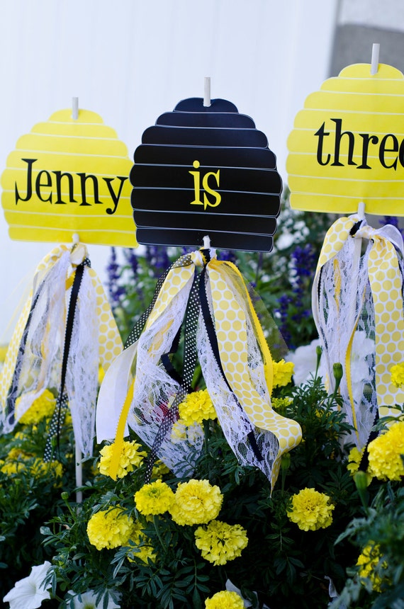 Honey Bee Party PRINTABLE Yard Signs by Love The Day Il_570xn