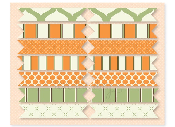 Our Little Pumpkin PRINTABLE Birthday Party Flags (INSTANT DOWNLOAD) by Love The Day Il_570xn