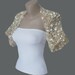 Knitted Light Champagne Bolero, Wedding Bolero, Wedding Shrug Sleeves Wrap, Weddings Bridal Bridesmaid Women