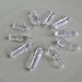 CRYSTAL CLEAR PENDANTS Wire Wrapped Gemstones Crystal Points - lot of 10