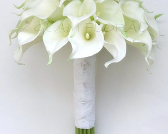 Cymbidium Orchid Bridal Bouquet . MEDIUM bride by GlamFloral