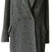 Chic vintage 1980s Max Mara Gray and Black Wool and Alpaca Coat