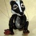 Badger Marionette, hand-made, OOAK