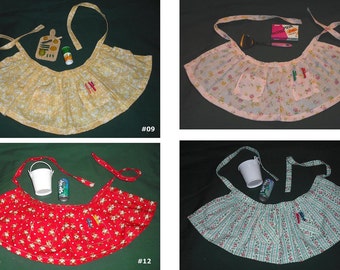 American Girl 18 inch Doll Madame Alexander What A Doll Apron with Kitchen Items Set Flowers Butterflies Stripes Fabric Prints Playtime