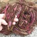 Alpaca handspun YARN 105 yards Raspberry Swirl