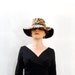 Reserved for Valerie vintage1960s Leopard hat wide brim Great faux fur leopard 60s Mod floppy hat