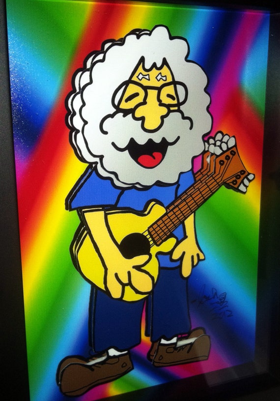 Items similar to The Grateful Dead Art Jerry Garcia Art 3D Pop Art