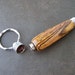 Wood Secret Compartment Key Chain, Bocote with Chrome Accents and Gift Box