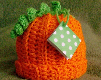 Pumpkin Hat, Crochet Pumpkin Hat, Fall Hat, Pumpkin Photo Prop, Baby Pumpkin Hat, CbbCreations,Thanksgiving Pumpkin Hat, Fall Photo Prop