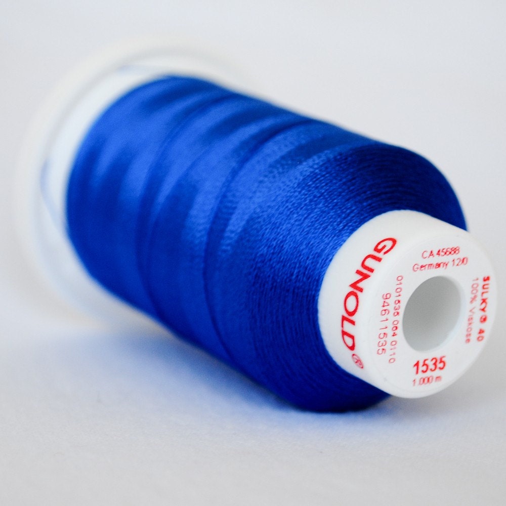 Sulky Rayon Machine Embroidery Thread 1535 Royal Blue