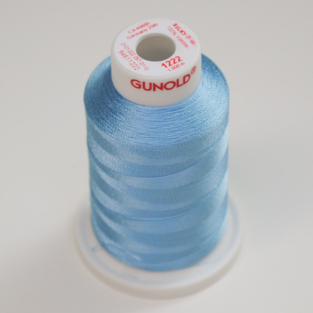 Sulky Rayon Machine Embroidery Thread 1222 Light Blue