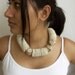 Paper Silver Nuggets Asymmetric Statement Necklace