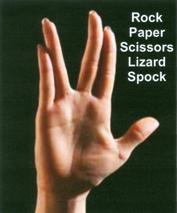 Magnet Rock Paper Scissors Lizard Spock