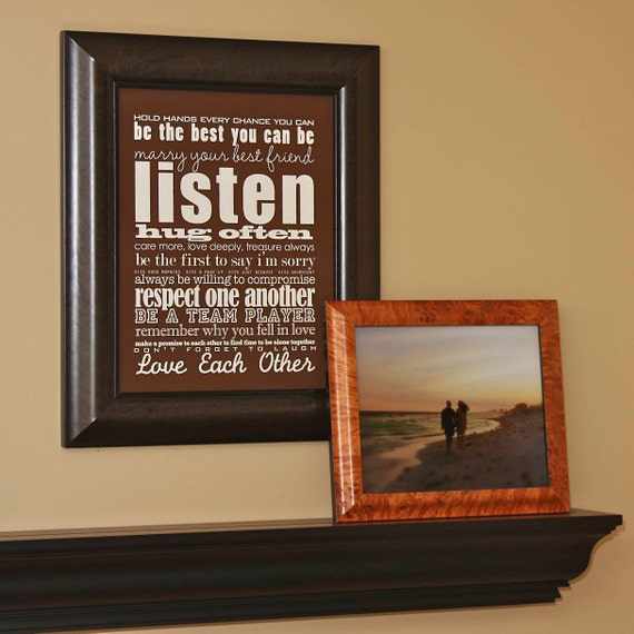 Items similar to Marriage Quote . Rules for A Happy Marriage . Just