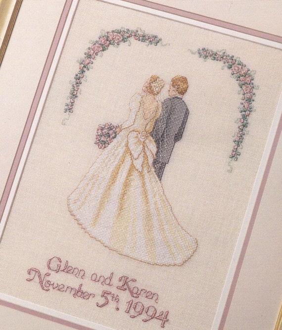Items similar to Wedding Cross Stitch Pattern Bride and ...
