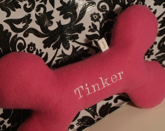 personalized dog bone pillow