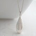 LAST ONE / SALE - Long teardrop filigree, silver necklace - Charlotte