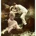 Vintage / Antique French Postcard - True Love Never Loses...