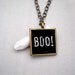 Halloween Chalkboard Blackboard Eco Chic Necklace