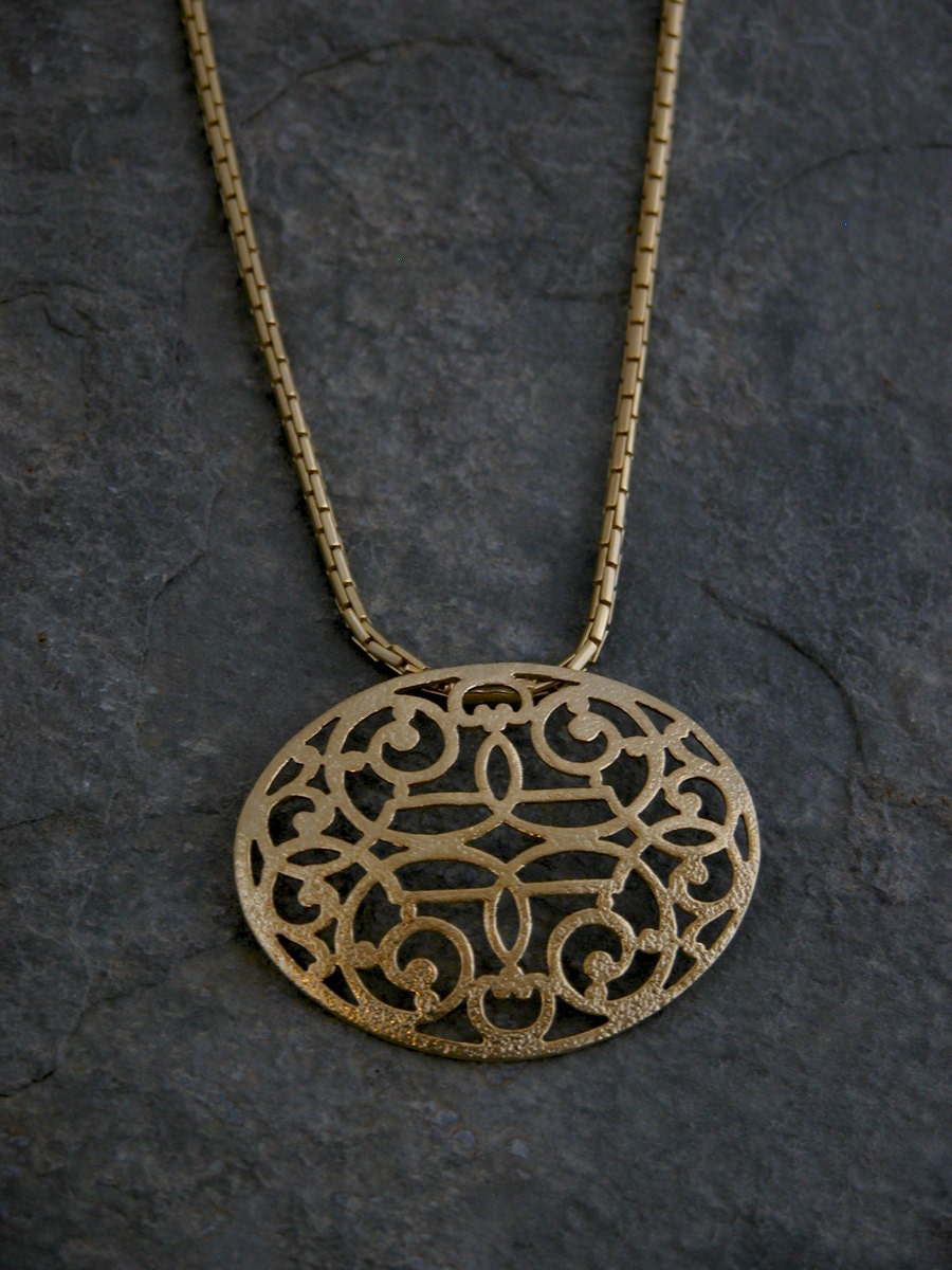 Gold Necklace Gold Statement Necklace Gold Jewelry New York