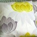 Chic floral yellow and gray pillow sham 20x20 - Lotus sunshine
