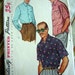 Vintage 1954 Mens Sport Shirt Pattern - Simplicity No. 4981 - Hep Cat Daddy-O - Size Medium CLEARANCE