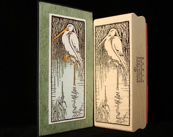 crane rubber stamp ( large )