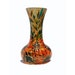 Hand Painted Glass Vase Sunflower Botanical Home decor Orange green Gold Kitchen Patio Decor - Decorative Glass Art
