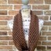 Cyber Monday Lacy Brown Infinity Scarf, Cowl, Head Wrap - Unisex