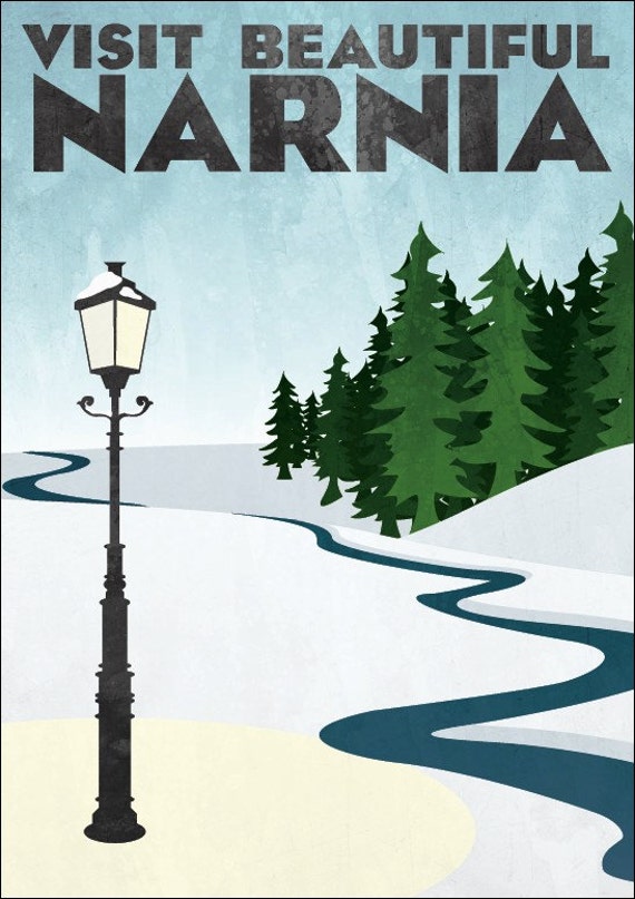 Travel Poster - Narnia (large - 18 x 24" or A2)