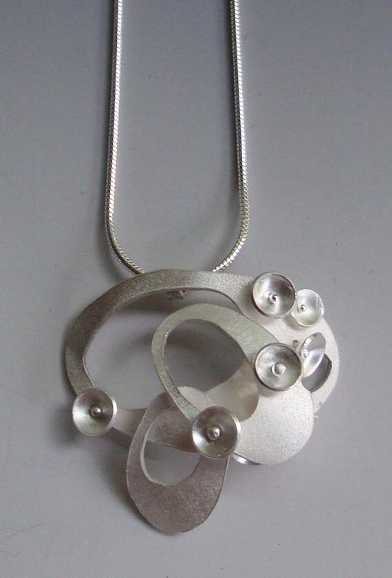 Ovaline Sterling Silver Ovals Necklace