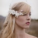 Ready to ship- Ivory birdcage veil with Chenille dots- Best Seller