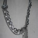 Vintage Crystal Chandier Prism Rhinestones Marcasite Statement Necklace Handcrafted Ooak