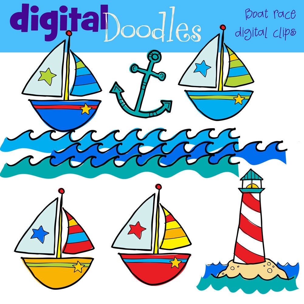 boat racing clipart - photo #33