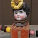 Antique Frozen Charlotte Assemblage Art Baby Block Doll