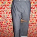 Vintage deadstock 60's denim jeans stretchy pants with red and white polka dots lining by Alpaq.