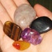 SELF ALIGNMENT - 5 Stone Reiki Shaman Set - Rose Quarts (Love) Hemitite (Balance) Tigers Eye (Courage) Amethyst (Soothing) Agate (Luck)