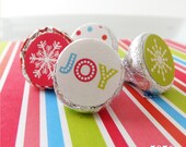 INSTANT DOWNLOAD - Printable Holiday Candy Circle Stickers Hershey Kiss Stickers by 505 Design Paperie Il_170x135