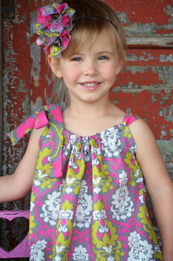 Items similar to Girl outfit- Pillowcase Dress- Girls, Baby Dress ...