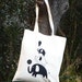 Elephant tote bag in black (limited edition).