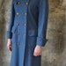 HOLD FOR BETH Chanel Coat - Le Petite Prince military coat, velvet collar, heather blue wool
