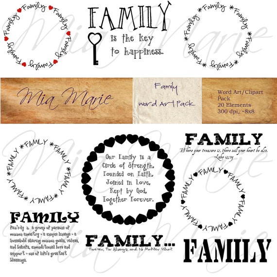 word family clipart - photo #33