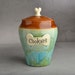 Dog Treat Jar Ready To Ship "Cookies" Patina and Brown Dog Treat Jar by Symmetrical Pottery